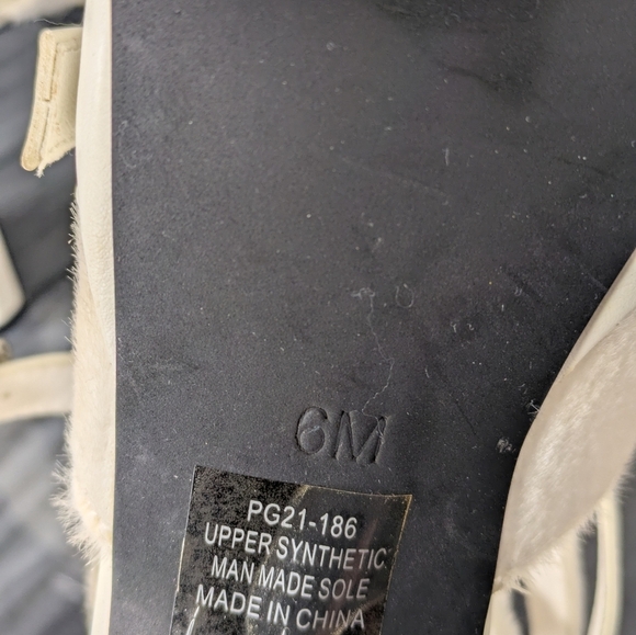 Poster Girl Mule Strappy Square Toe Heels Size 6 - Picture 10 of 17